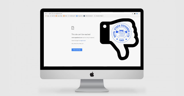 सर्भरमा समस्या आएका कारण वेबसाइटमा समस्या: नेप्से