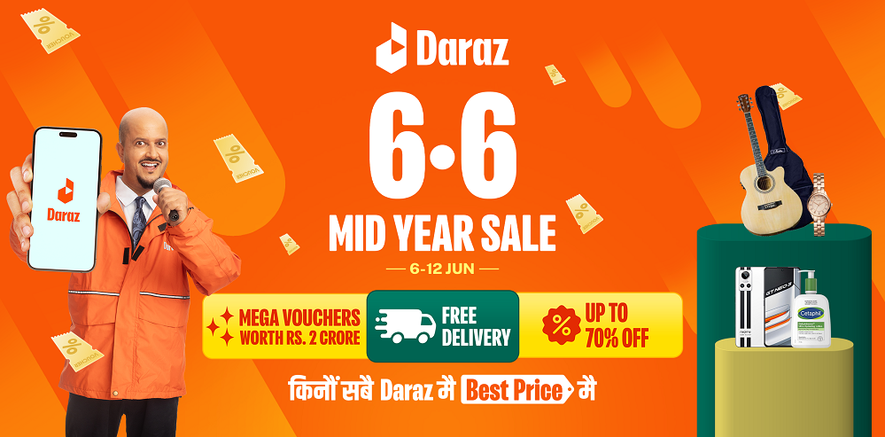 Save more with Daraz Nepal’s newly launched 6.6 Mid-Year Sale