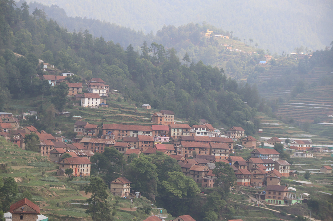 थाहा नगरपालिकाको कुन्छाल गाउँको दृश्य । फाइल तस्बिर