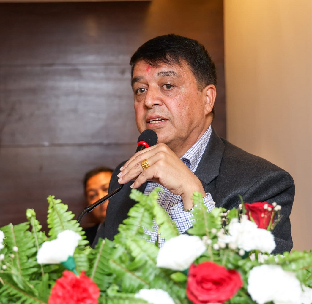 कमाइको केही प्रतिशत नेपालमा लगानी गर्नुस्, प्रतिफल दिने वातावरण हामी बनाउछौंः अध्यक्ष ढकाल