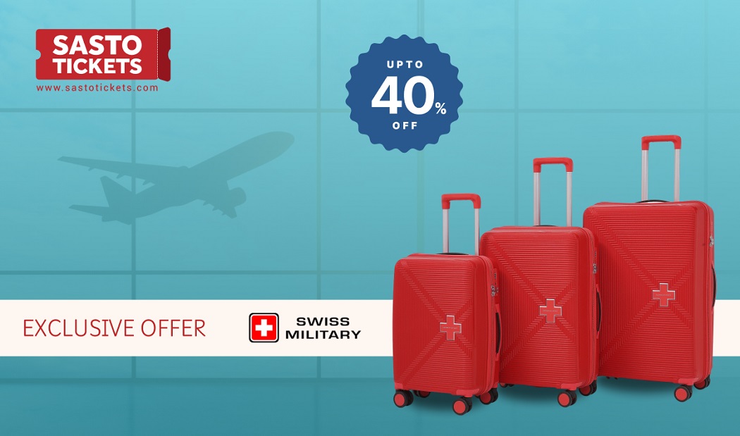 सस्तो टिकेट्स र स्विस मिलिट्रीबीच सहकार्य: लगेज किन्दा ४० प्रतिशत छुट