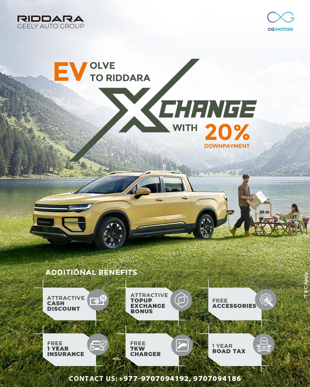 Riddara RD6 EV Pick Up  Launches  Exchange Offer In Nepal