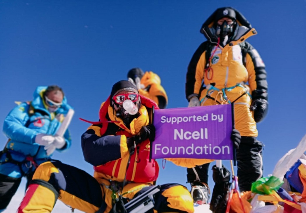 मृर्गौला प्रत्यारोपणपछि सगरमाथा विजयः पेम्बाको साहसिक यात्रामा एनसेल फाउन्डेसनको साथ