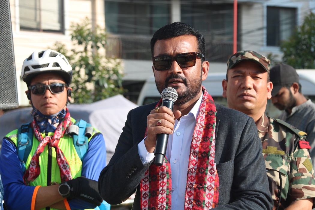 साइकल यात्राले गन्तव्य मात्र होइन, “स्वस्थ शरीर, स्वच्छ शहर” भन्ने सन्देश पनि पुर्‍याउँछः मन्त्री यादव