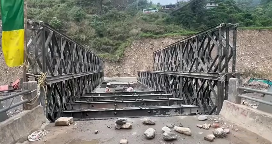 बाढीले डाइभर्सन बगाएपछि कान्ति लोकपथ पूर्णरूपमा अवरुद्ध