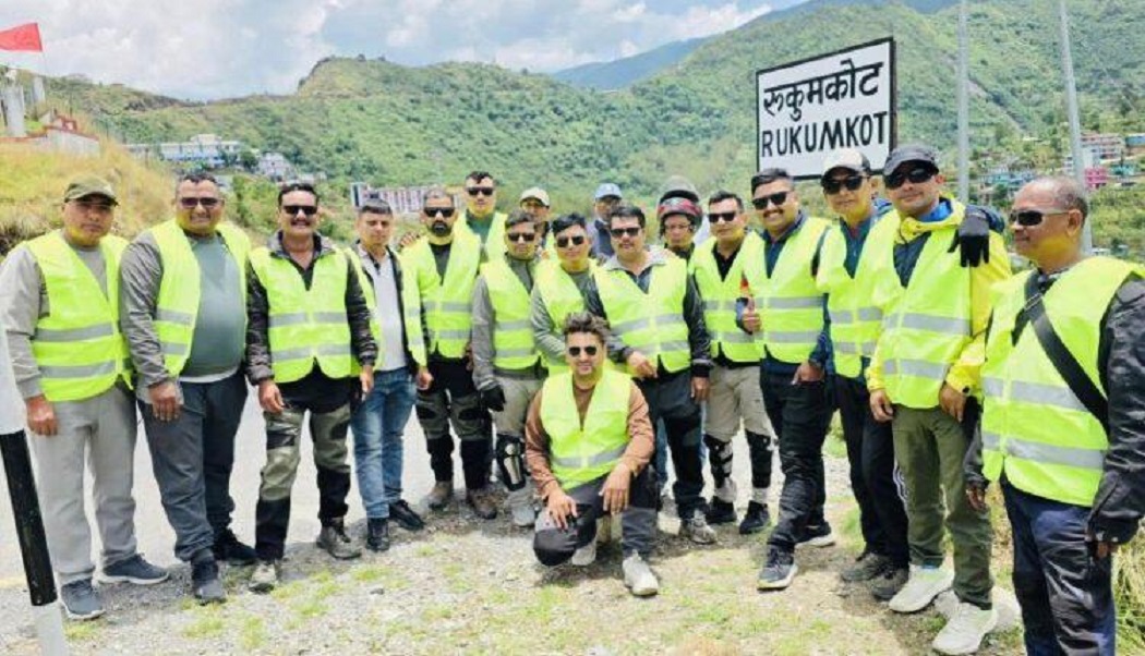 ७६९ किलोमिटर यात्रासहित सकियो हिमालयन राइडर्सको रूकुम यात्रा