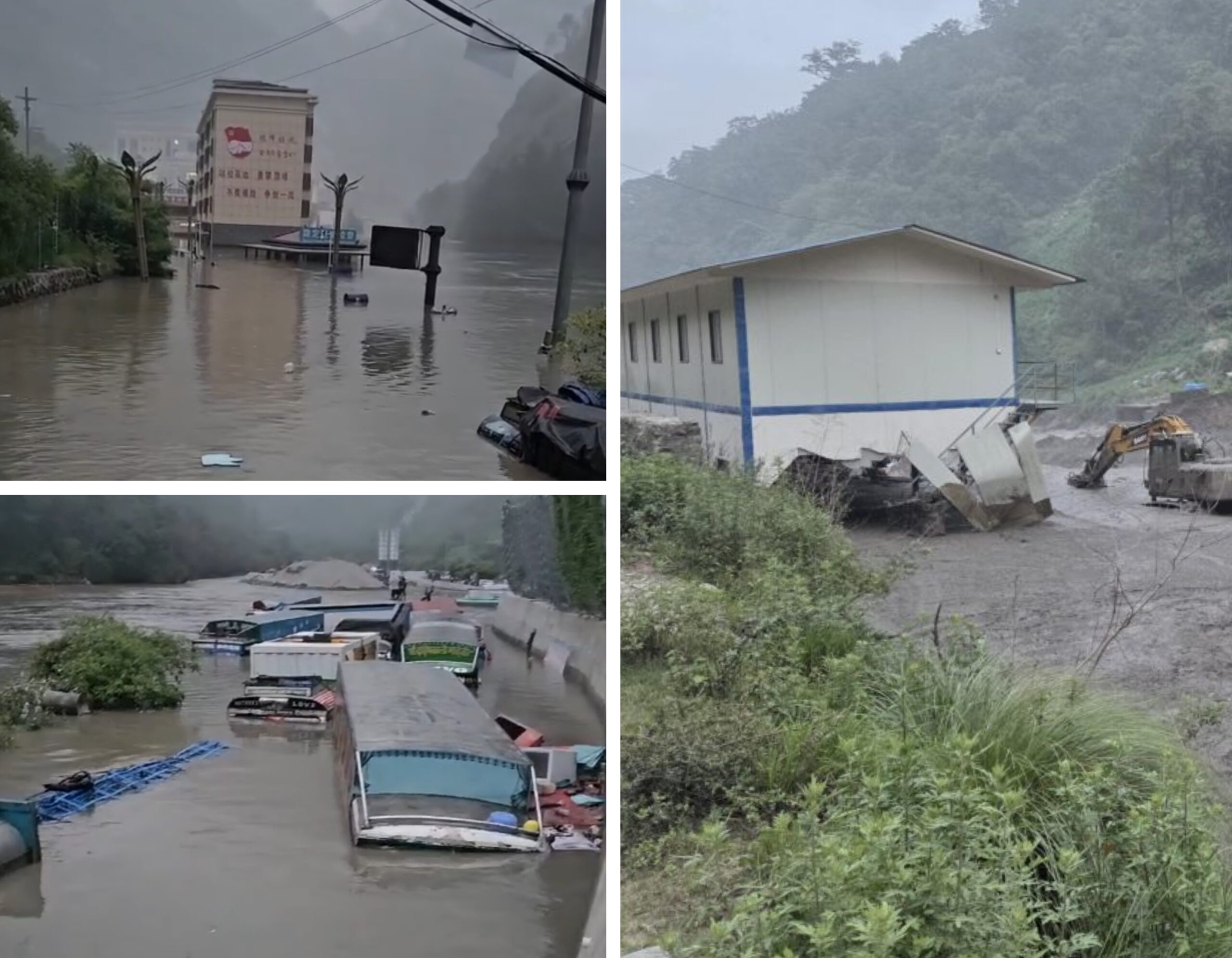रसुवाको बाढीमा २० जना बेपत्ता,  ईभी सहित ६४ गाडी बग्यो