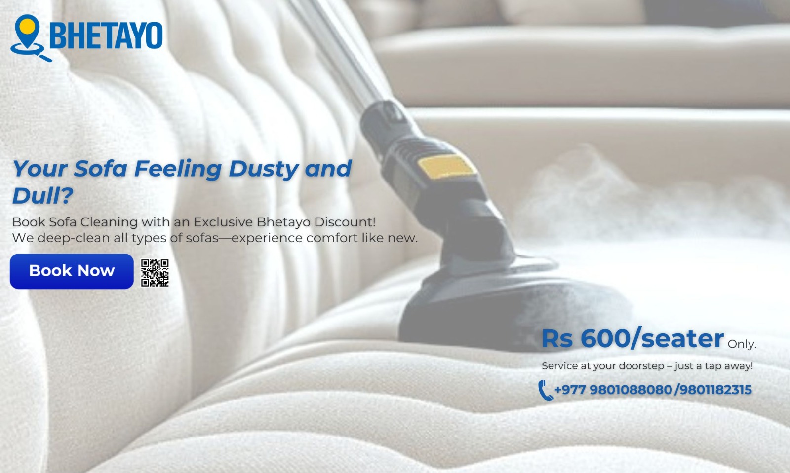 भेटायो को नयाँ अफर – सोफा सफाइ सेवा