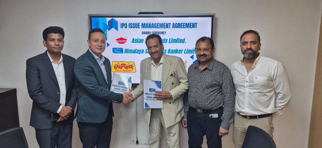 एशियन थाइ फुड्सले आईपीओ निष्कासनका लागि हिमालयन सेक्युरिटीजलाई निष्कासन प्रबन्धक नियुक्त गर्यो