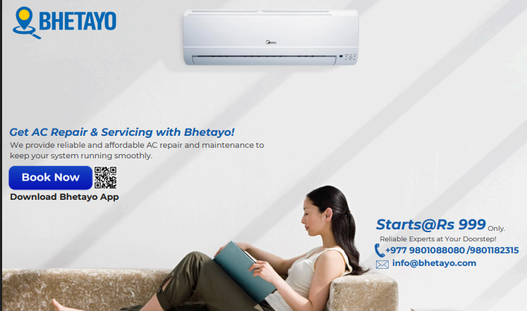 भेटायोद्वारा काठमाडौं उपत्यकामा सुरु गरियो प्रोफेशनल एसी सर्भिसिङ सेवा – अब मात्र रु १००० बाट