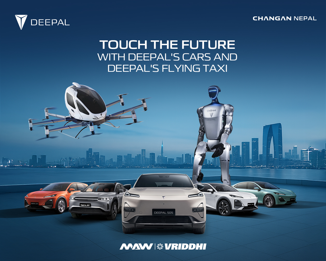 Nepal’s First Deepal Flying Taxi to be Unveiled by Prime Minister at NADA Auto Show