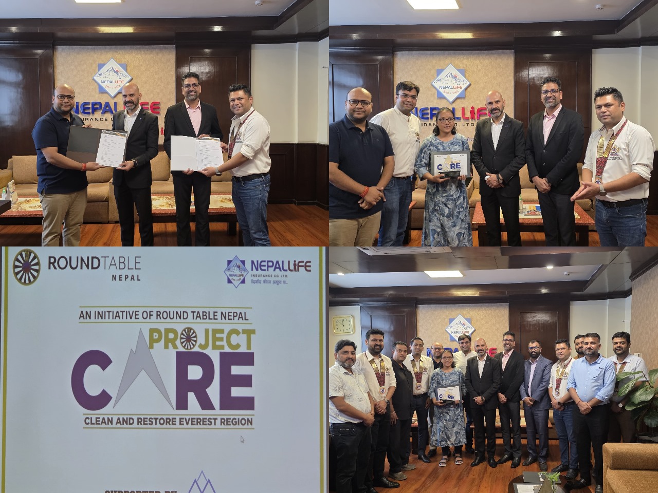 नेपाल लाइफद्वारा राउन्ड टेबल नेपालसँगको सहकार्यमा सगरमाथाबाट पाँच हजार किलो फोहोर संकलन