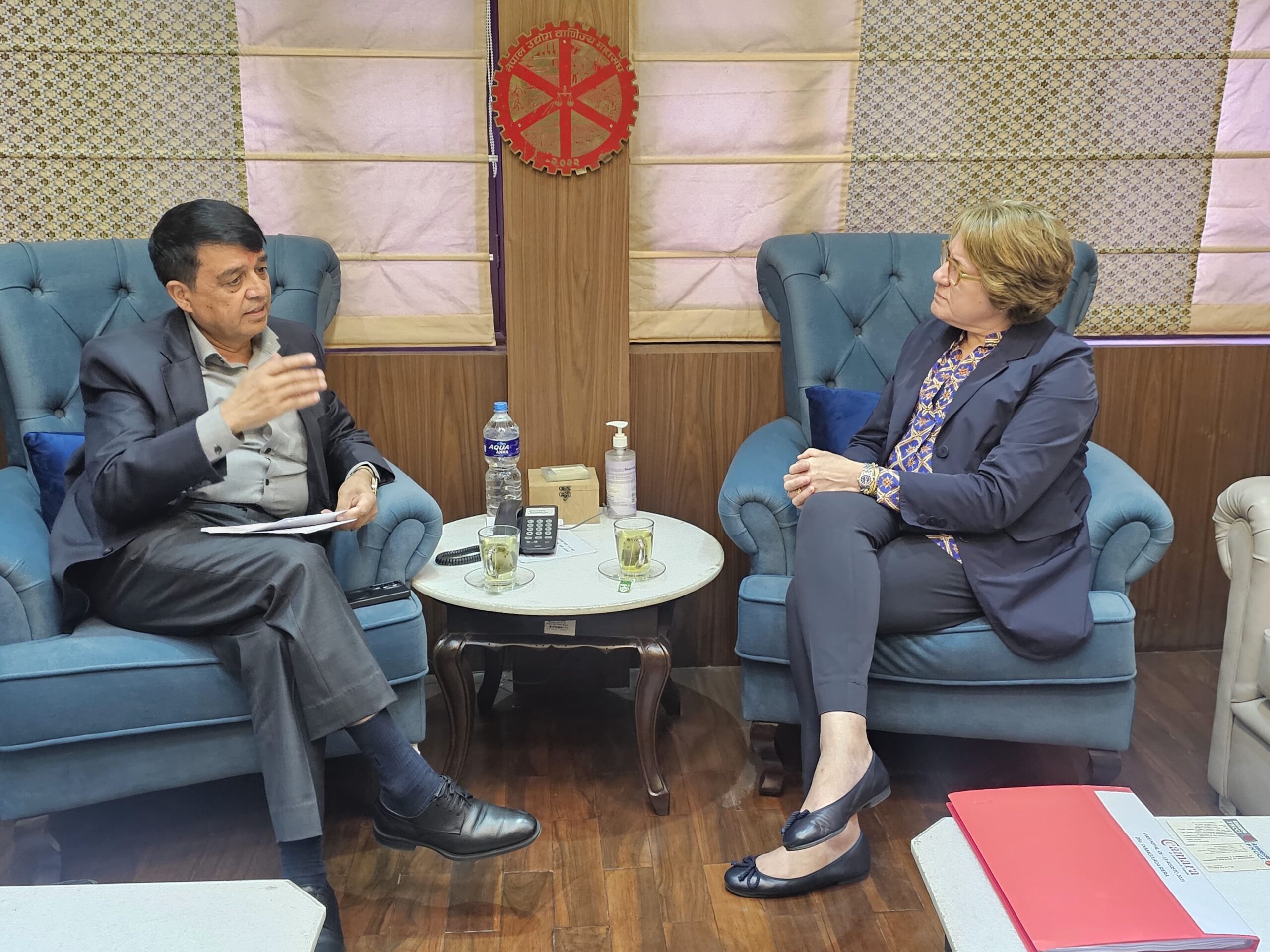 महासंघका अध्यक्ष ढकाल र स्पेन चेम्बर अफ कमर्सकी कार्यकारी प्रमुख रेनेबीच भेटवार्ता