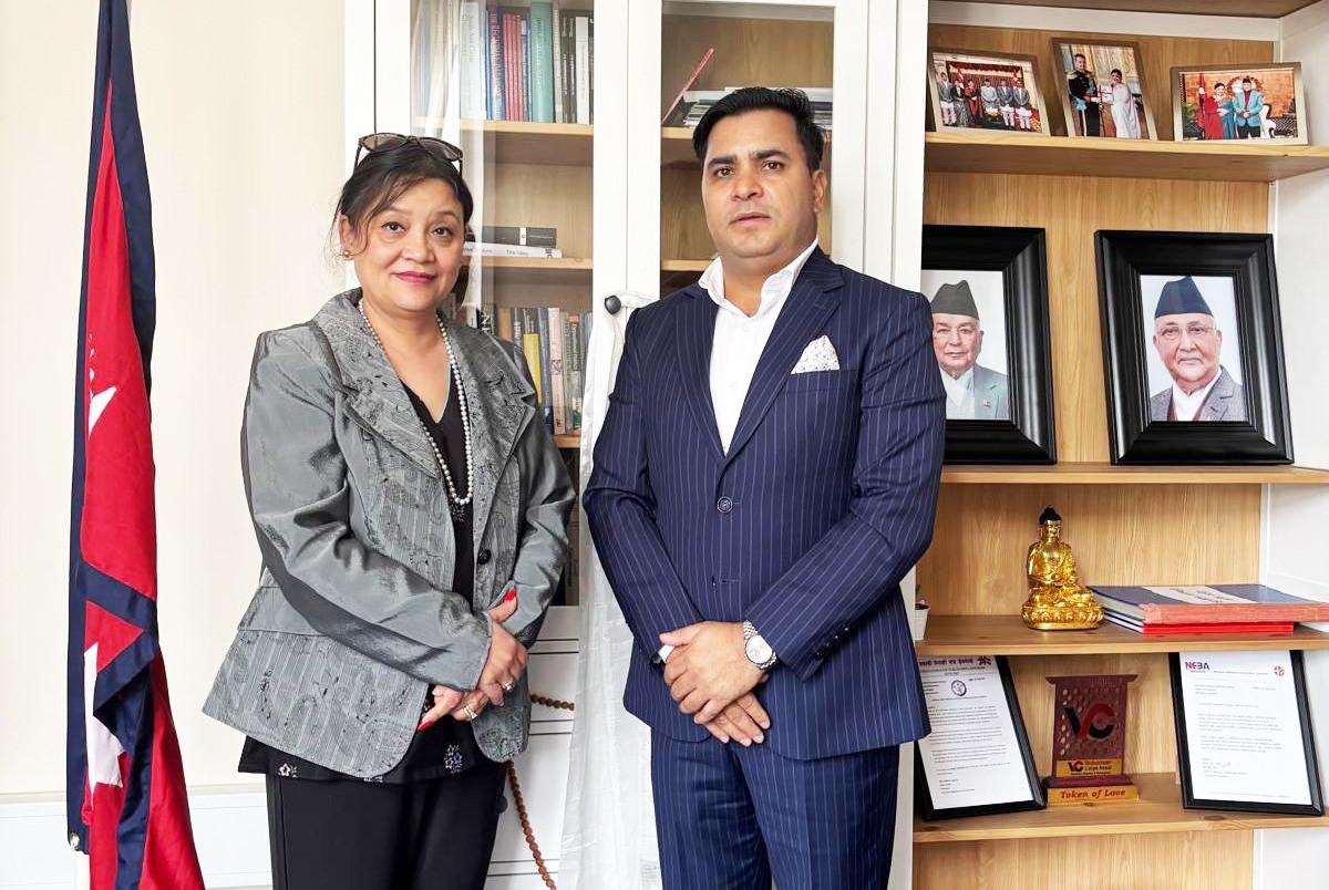 नेपाल–डेन्मार्क सम्बन्ध विस्तारमा छलफल – सीएनआईका प्रतिनिधि र राजदूत तुलाधरबीच भेटवार्ता