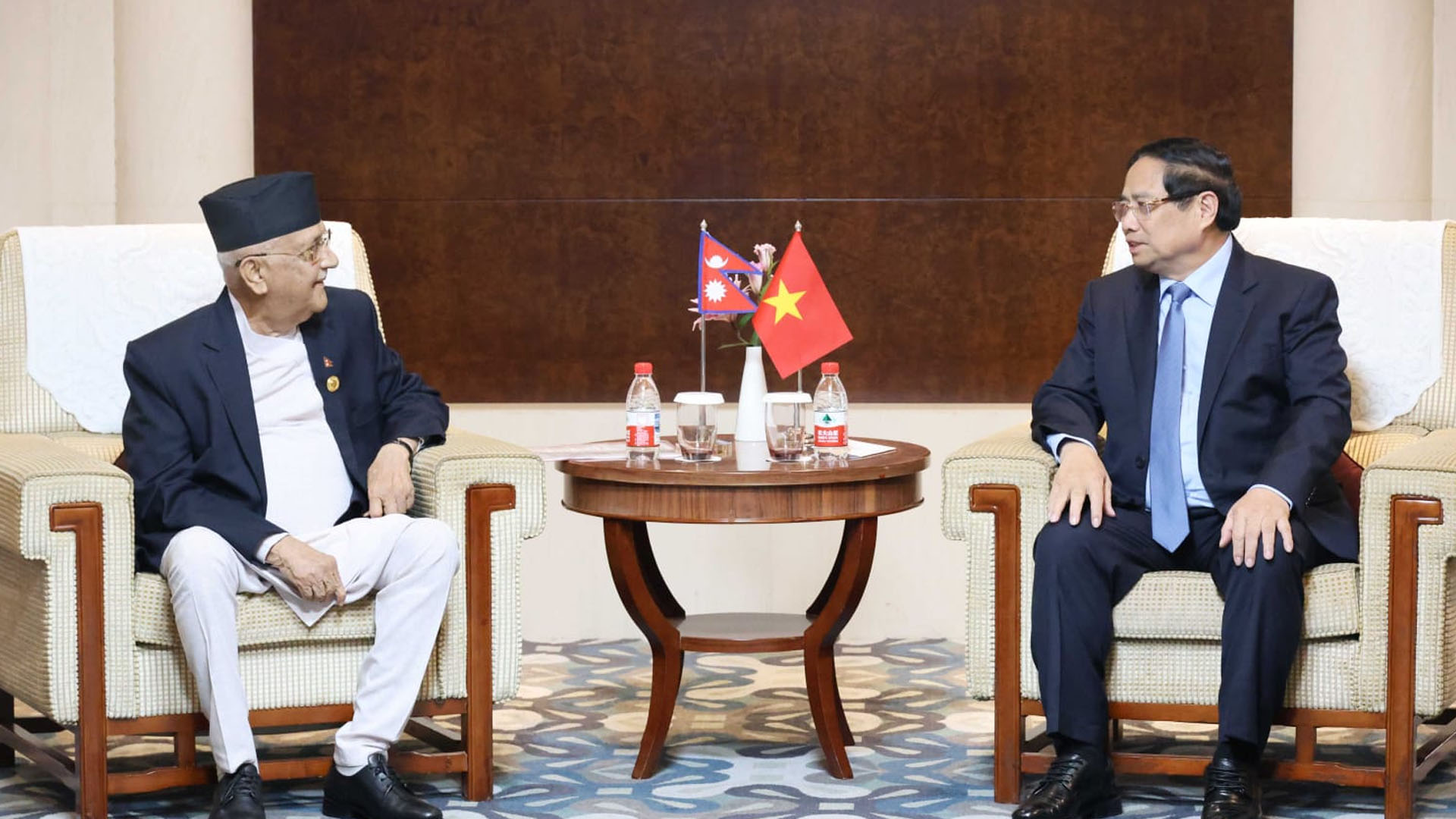 प्रधानमन्त्री ओली र भियतनामका प्रधानमन्त्री चिङबीच भेटवार्ता