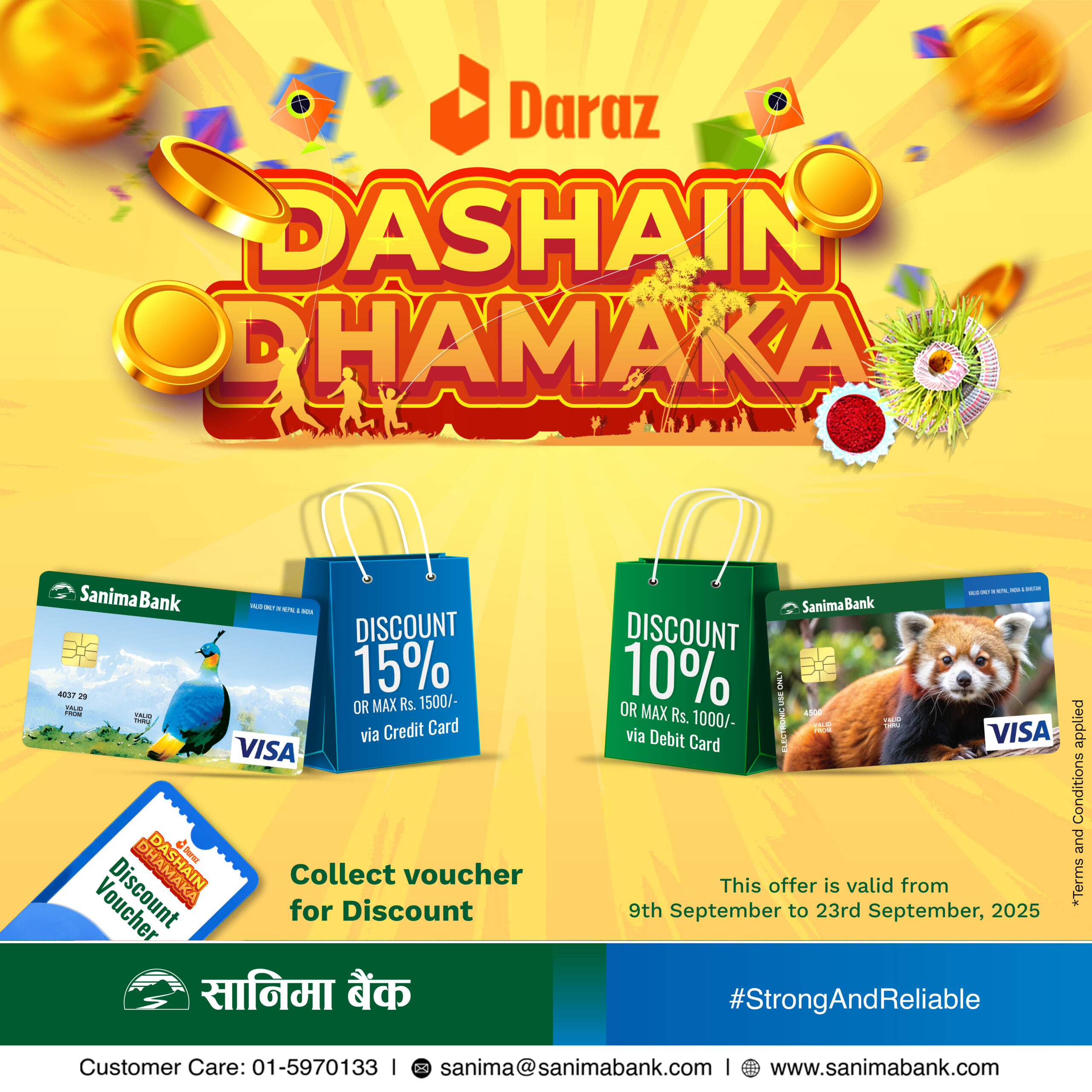 सानिमा बैंकको दराजसँग दशैं धमाका योजनाका लागि सहकार्य