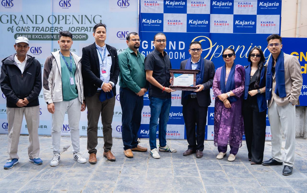 कजारियाले काठमाडौंको जोरपाटीमा नयाँ शोरूमको उद्घाटन गर्यो