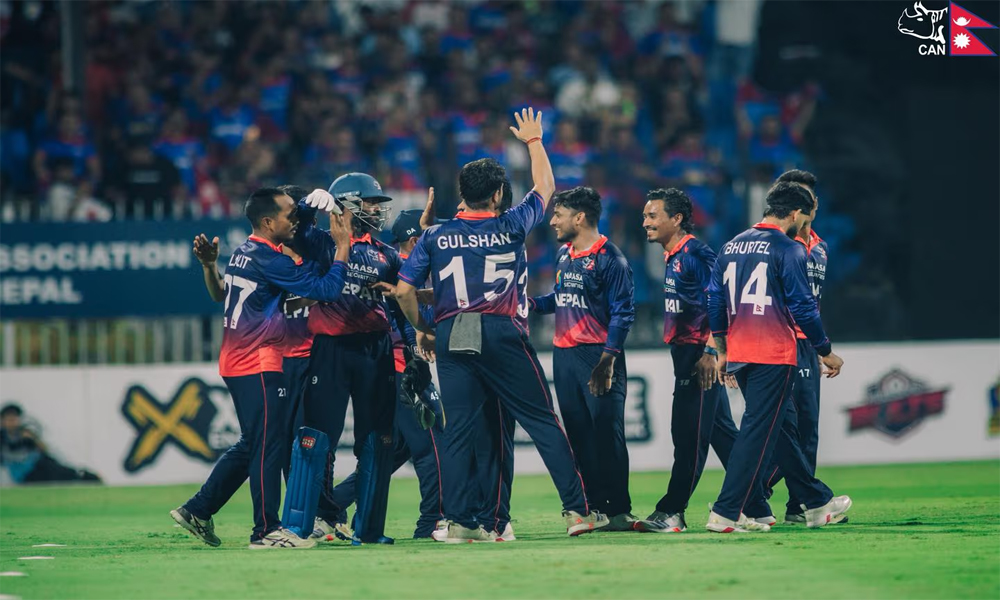 नेपालले कतारको सामना गर्दै 