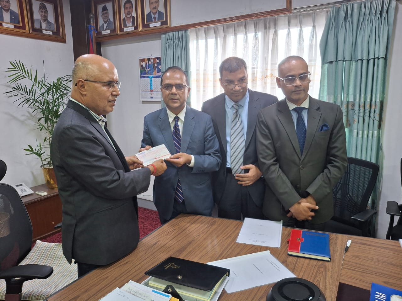 निफ्राद्वारा क्षतिग्रस्त संरचनाकाे पुनर्निमाण गर्न १ करोड सहयोग