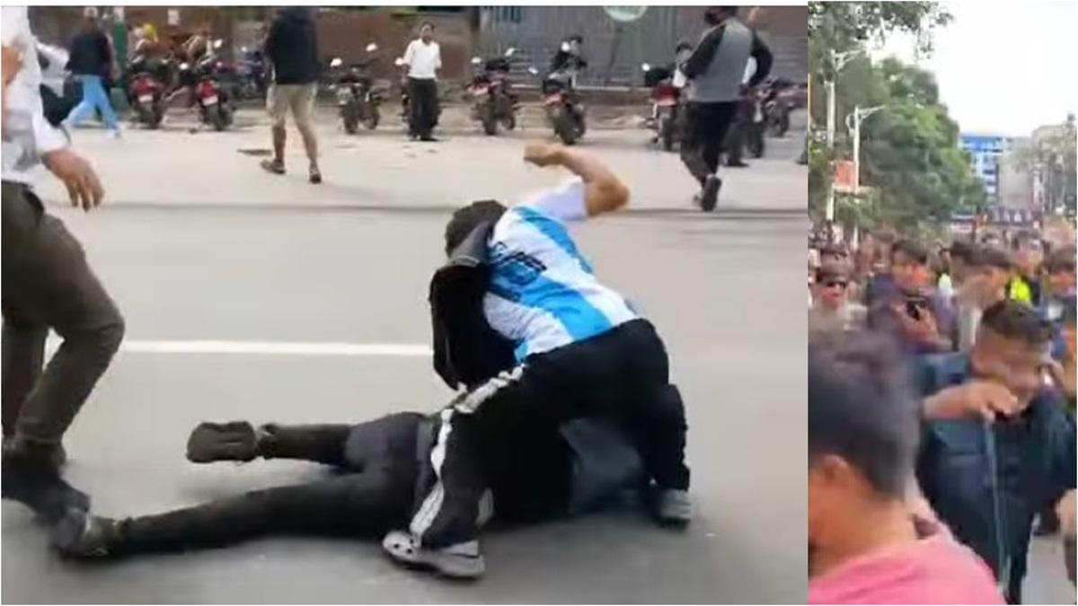 अन्तरिम प्रधानमन्त्रीको नाममा सैनिक मुख्यालय गेटमै जेन–जीको कुटाकुट