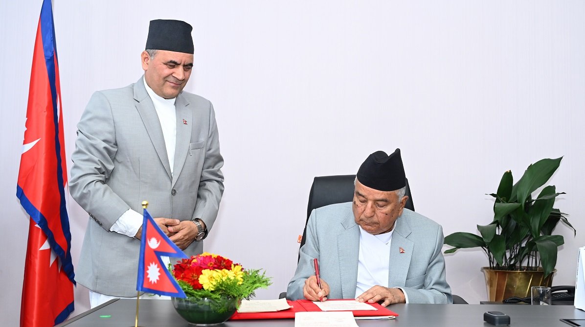 राष्ट्रपति पौडेलद्वारा नागरिकता सम्बन्धी विधेयक प्रमाणीकरण