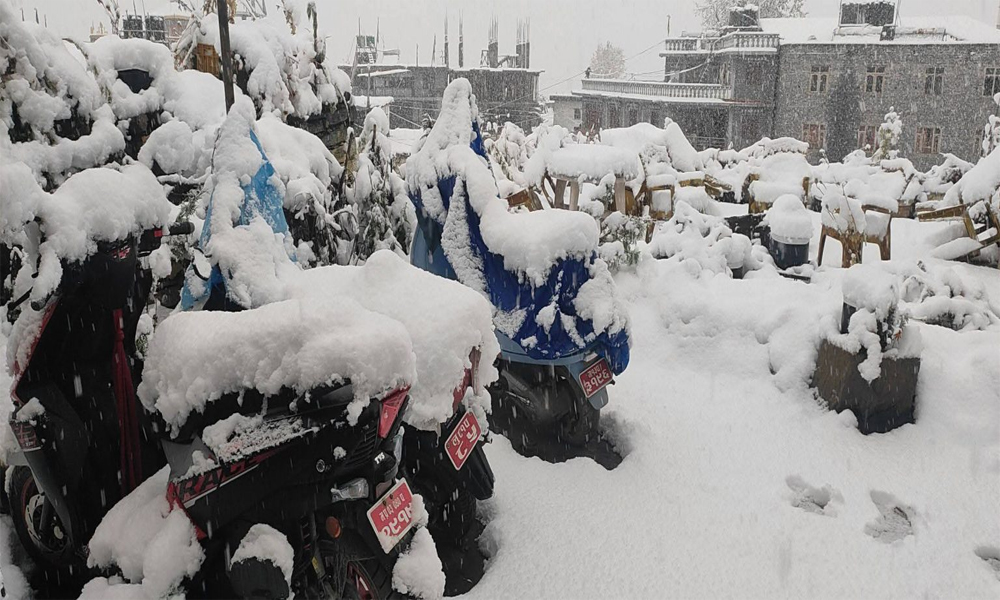 अन्नपूर्ण आधार शिविर क्षेत्रमा सुरक्षाकर्मीको टोली परिचालन