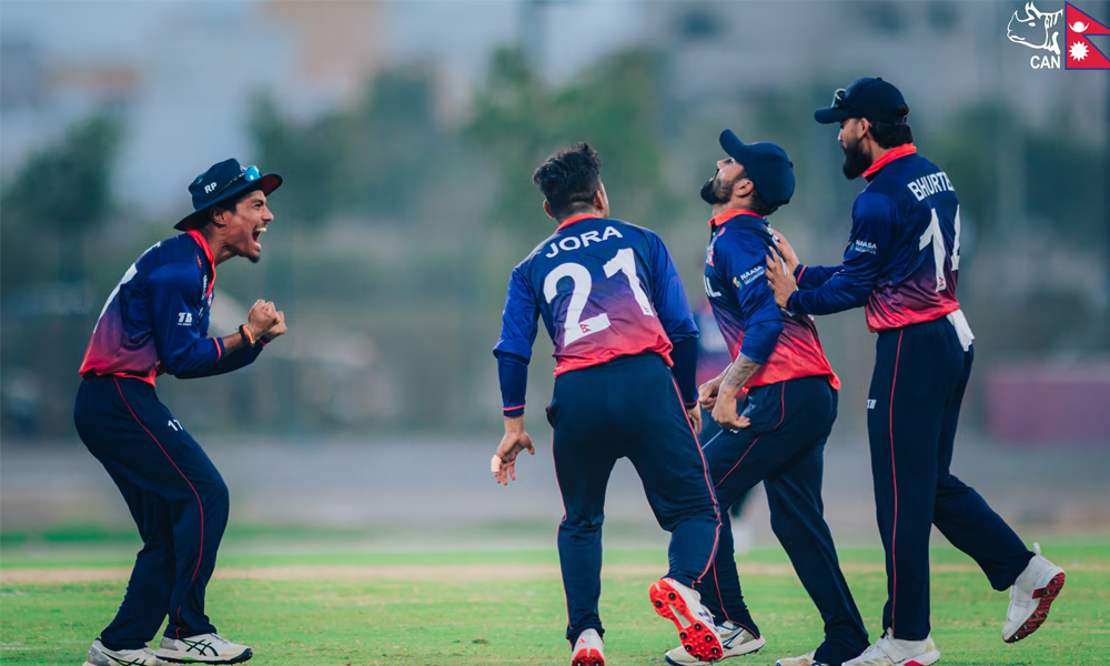 टि–२० विश्वकप छनोट, युएई विरुद्ध नेपालको १ रनको रोमाञ्जक जित