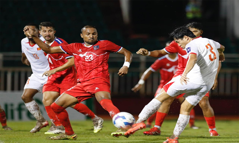 नेपाल भियतनामसँग पराजित  भएसँगै छनोटको संभावना सकियो