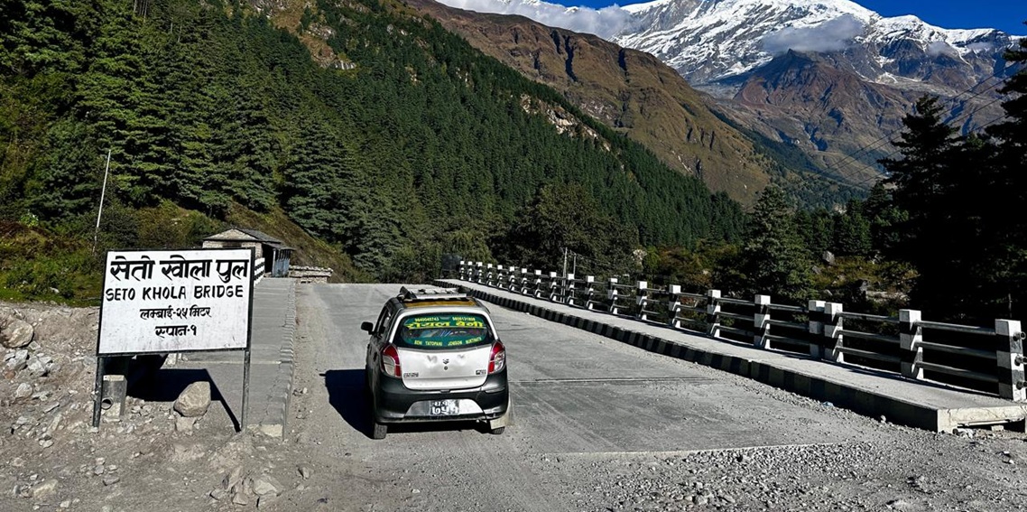कालीगण्डकी करिडोरको सेतोखोलामा बन्यो मोटरेबल पुल