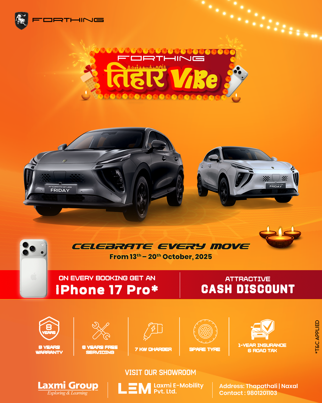 Forthing Unveils “Forthing Tihar Vibe” – A Premium Festive Offer Celebrating Every Move