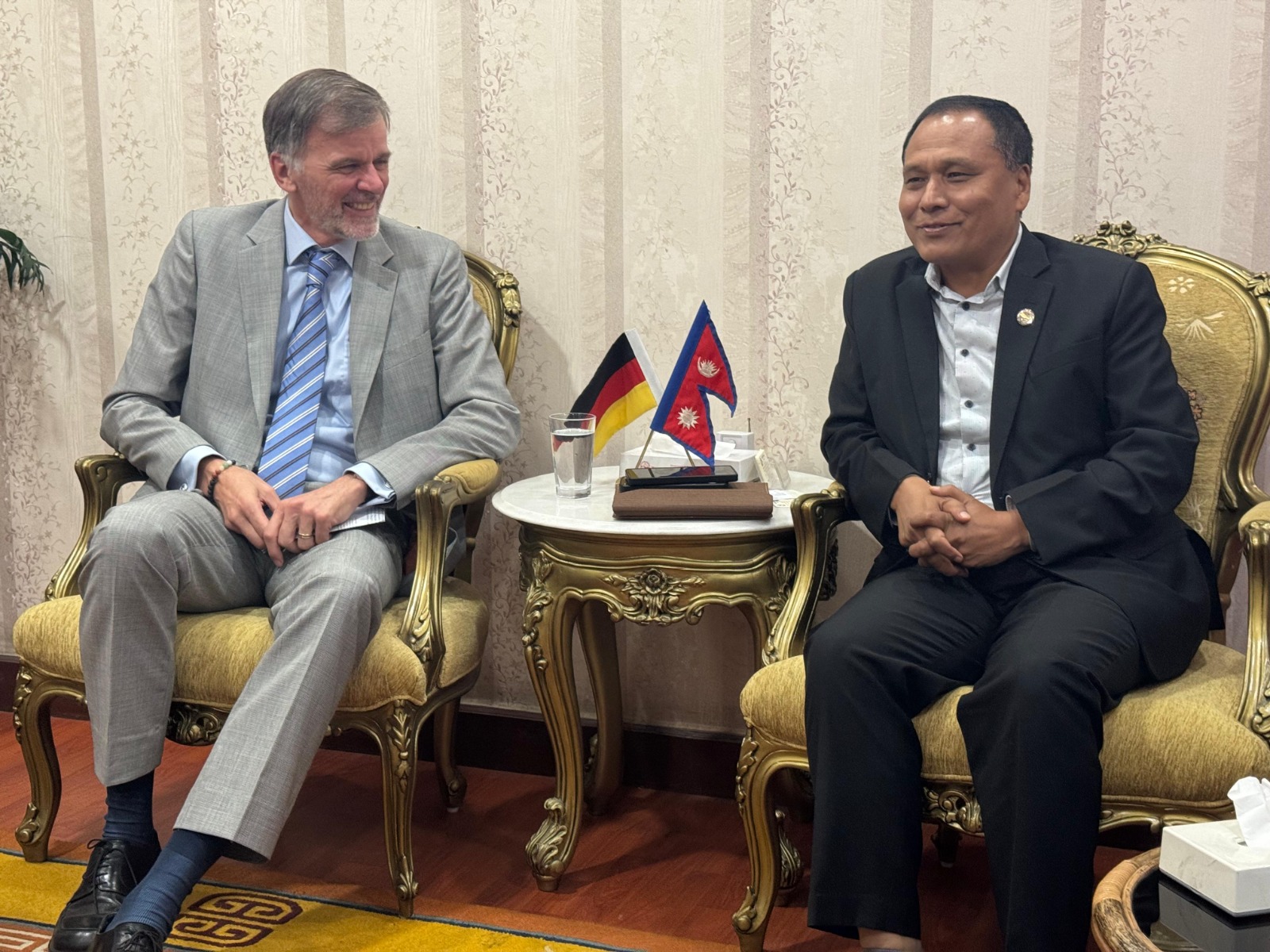 मन्त्री कुलमान घिसिङ र जर्मनीका राजदूतबीच भेटवार्ता