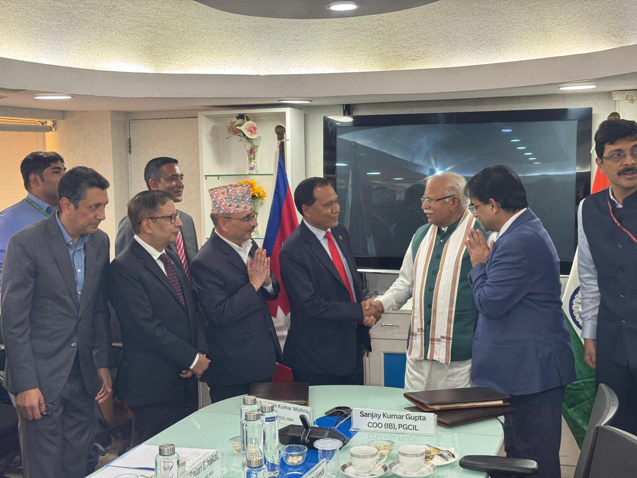 इनरुवा-पूर्णिया र लम्की-बरेली अन्तरदेशीय प्रसारण लाइन निर्माण गर्न संयुक्त उपक्रम जेभि तथा शेयरहेल्डर सम्झौतामा हस्ताक्षर