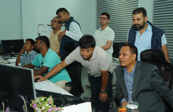 कुलमान घिसिङले गरे  विद्युत् भार प्रेषण केन्द्रको अनुगमन
