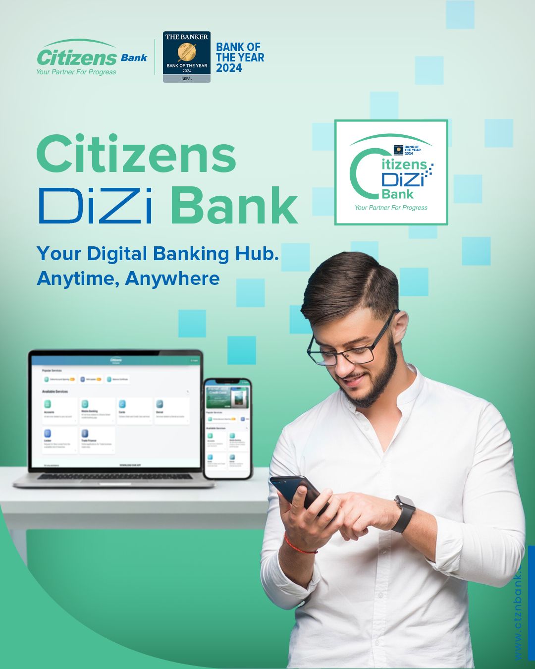 सिटिजन्स बैंकद्वारा डिजिटल मैत्री “सिटिजन्स DiZiBank सेवा” सञ्चालनमा