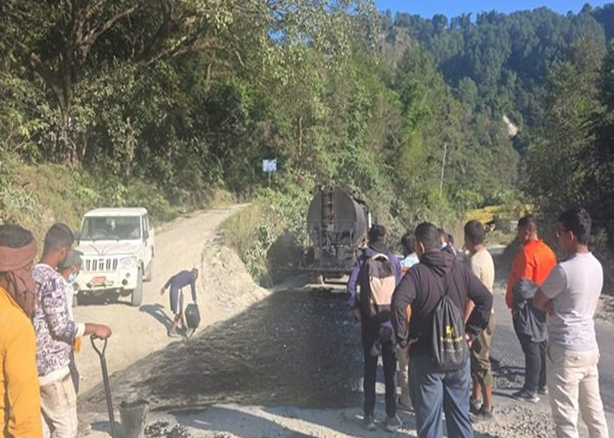 कालीगण्डकी कोरिडोर : लस्ती–बेनी खण्ड कालोपत्र गरिँदै