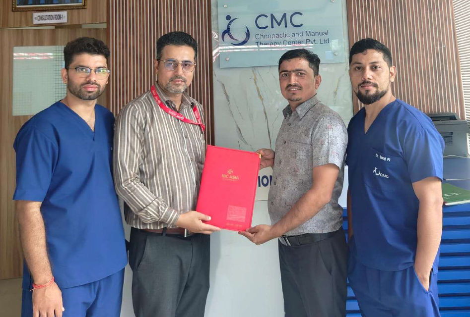 एनआईसी एशिया बैंकका ग्राहकलाई काइरोप्राक्टिक एण्ड म्यानूयल थेरापी सेन्टरमा सेवा लिँदा १० प्रतिशत छुट