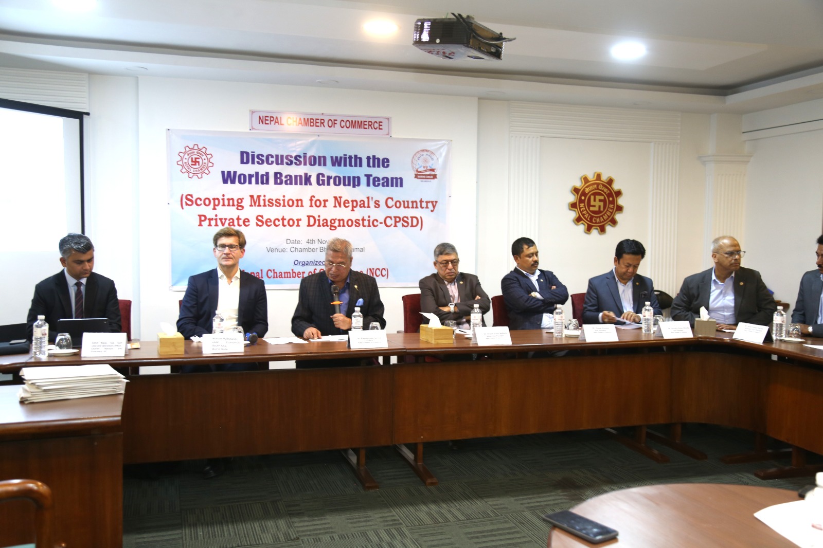 निजी क्षेत्रको अवस्था, लगानीको अवसर र चुनौतीबारे चेम्बर र विश्व बैंकबीच छलफल