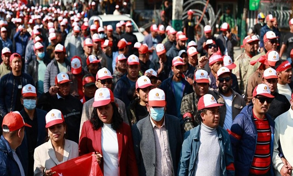 आज काठमाडौँमा शक्ति प्रदर्शन गर्दै एमाले