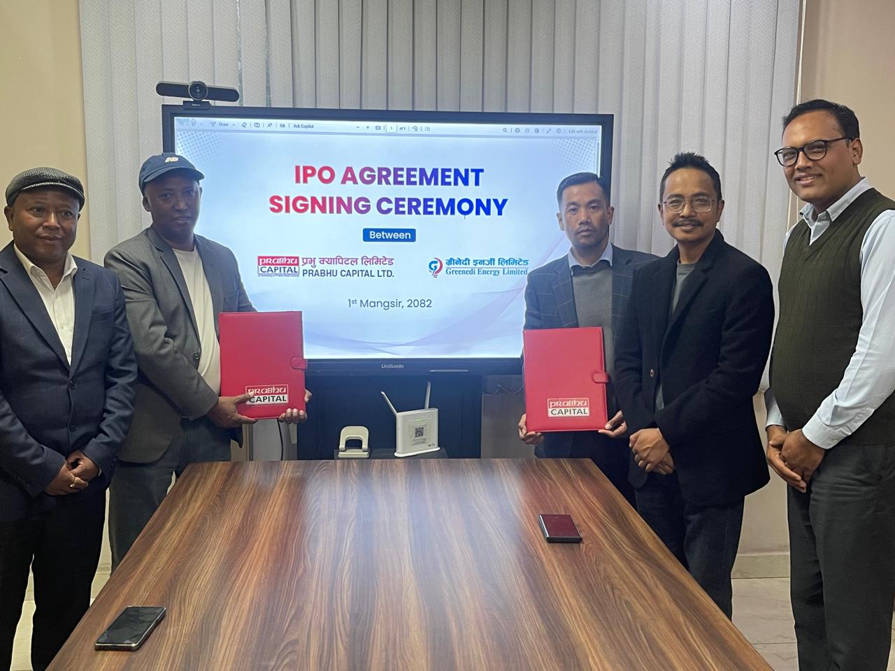 ग्रीनेदी इनर्जी लिमिटेडको शेयर निष्काशनका लागि प्रभु क्यापिटल बिक्री प्रबन्धक नियुक्त