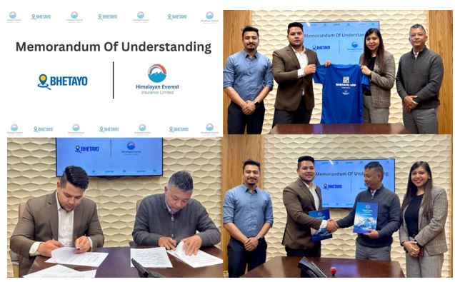 भेटायो र हिमालयन एभरेष्ट इन्स्योरेन्सबीच सहकार्य