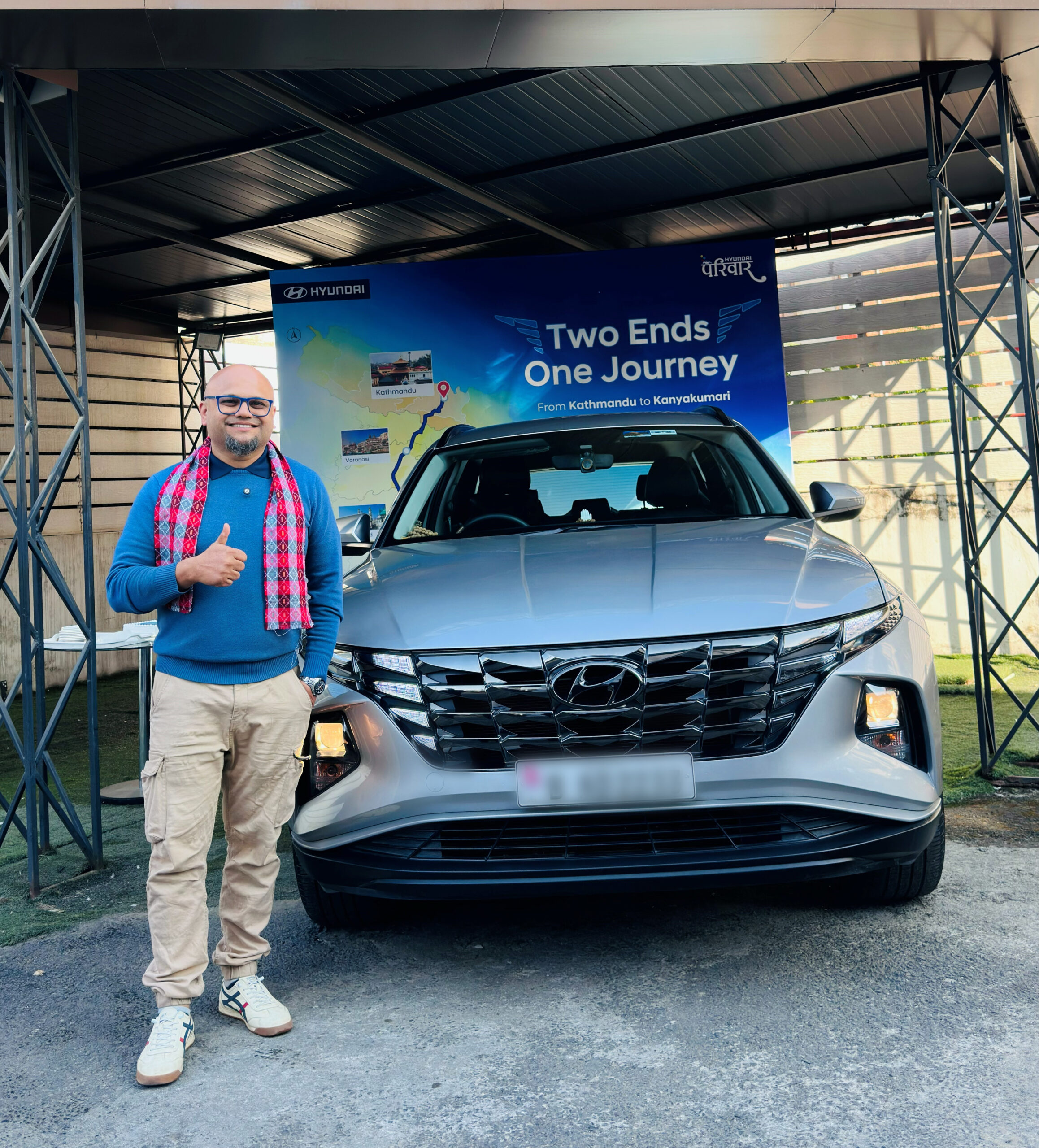 १३ दिनको रोमाञ्चक रोड ट्रिप: हुन्डाई टक्सनमा काठमाडौं-कन्याकुमारीको सफर