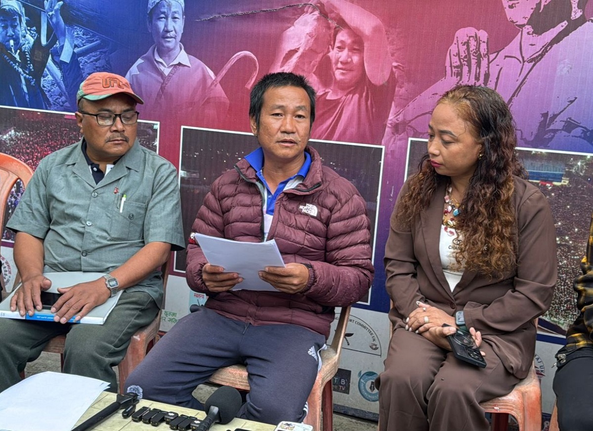 श्रम संस्कृति पार्टीका अध्यक्ष साम्पाङले जारी गरे घोषणा पत्र