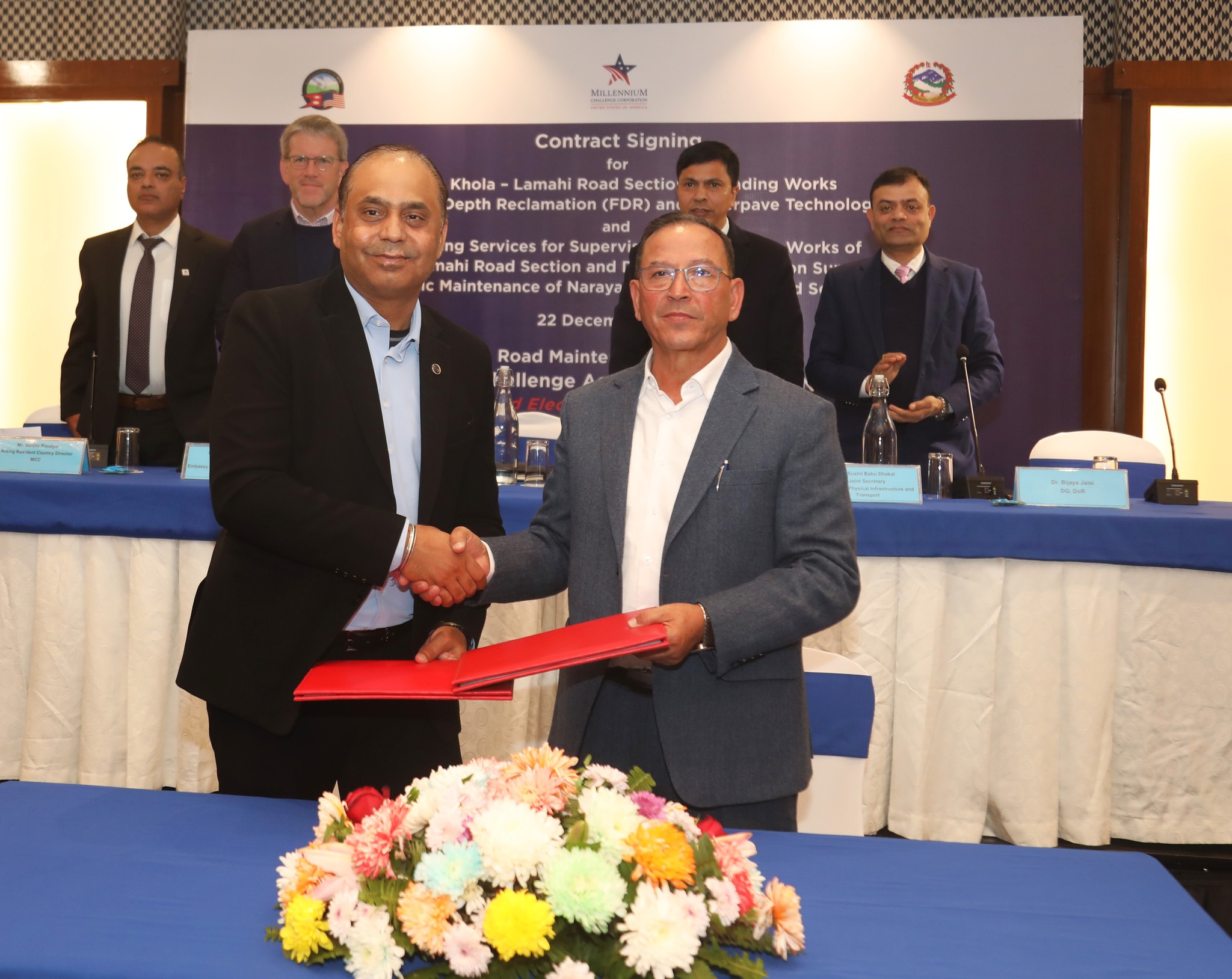 एमसिए–नेपालद्वारा साढे ३ अर्बको सडक मर्मत आयोजनाअन्तर्गत दुईवटा सम्झौतामा हस्ताक्षर