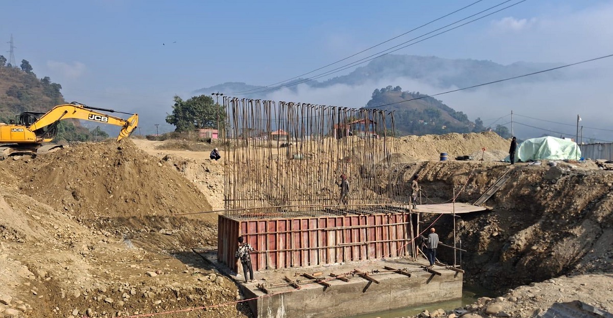 आँधीखोला करिडोरको अर्मादीखोलामा पक्की पुल निर्माण गरिँदै