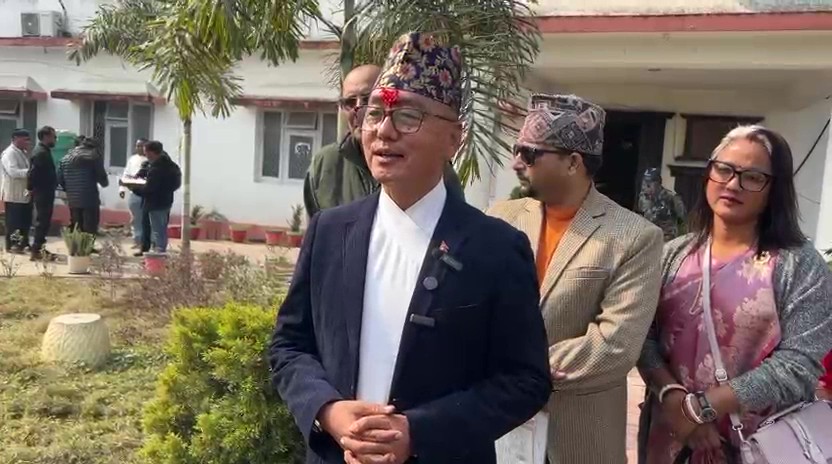 राजेन्द्र लिंङ्देनले गरे झापा ३ बाट उम्मेदवारी दर्ता