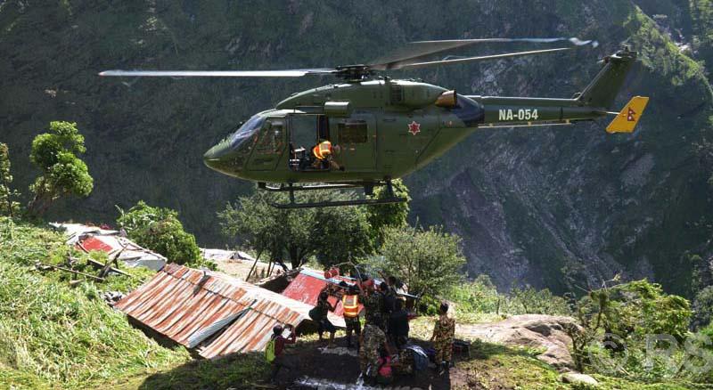 मनसुनजन्य विपद् प्रतिकार्यमा जुट्यो सेना