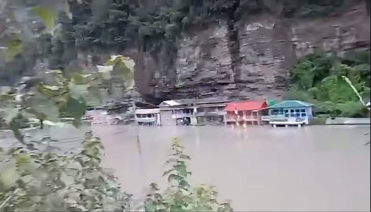 थुनिएको मर्स्याङ्दी नदीमा पानी बग्न थाल्यो